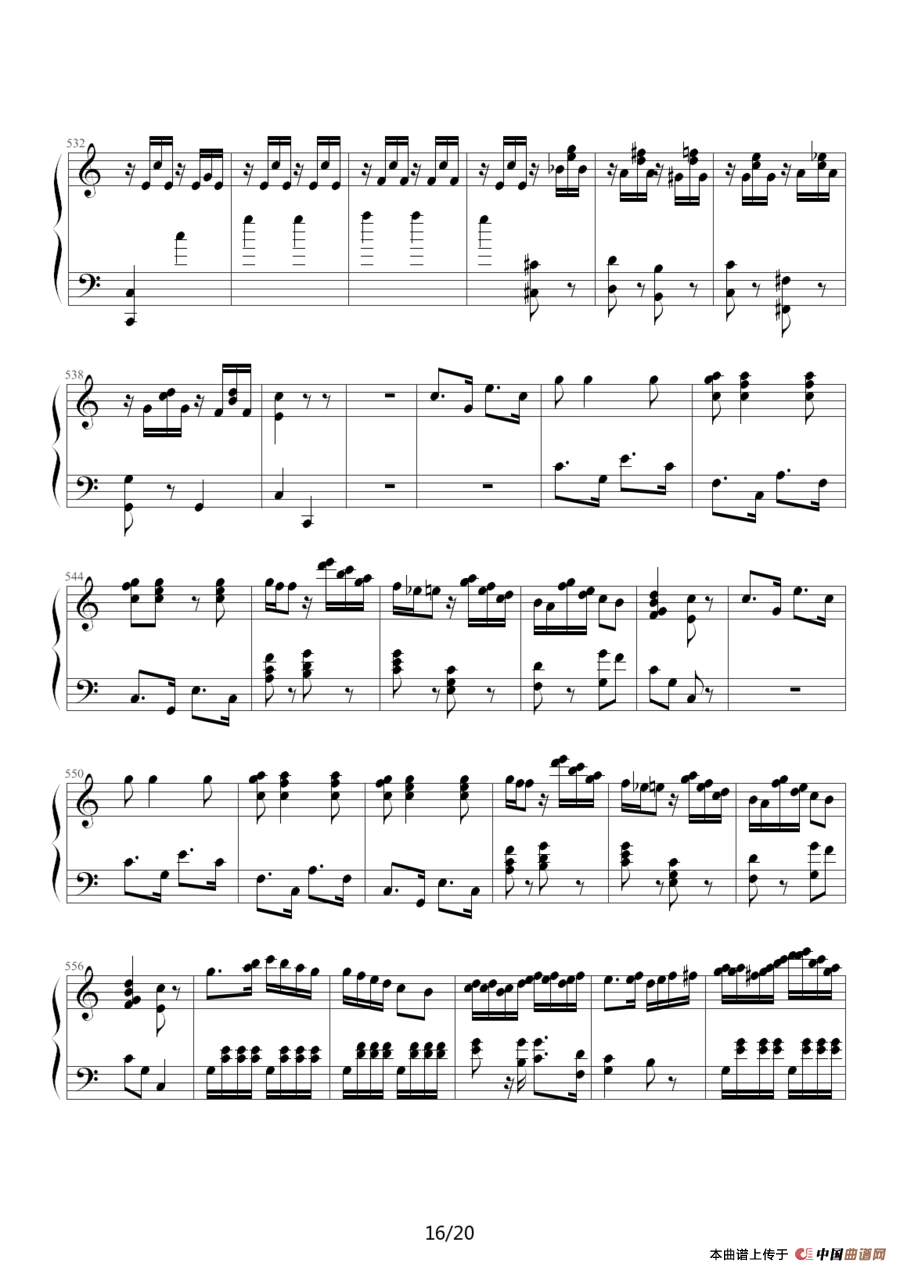 歌谱:小星星变奏曲—莫扎特(钢琴谱)